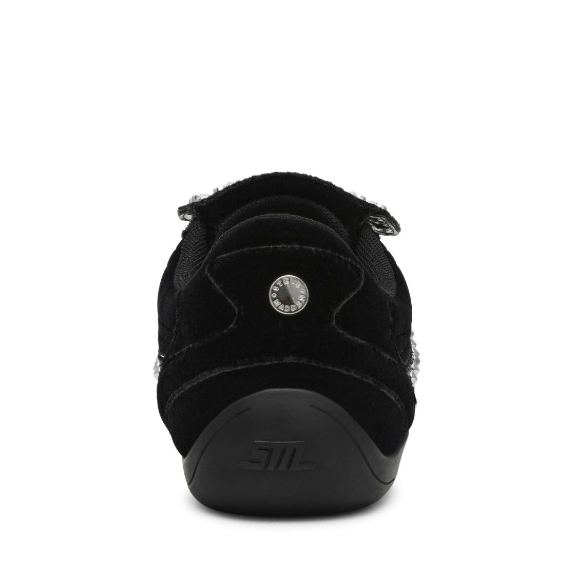 Fanbase Black Velvet Tenis Aterciopelados Negros con Estoperoles