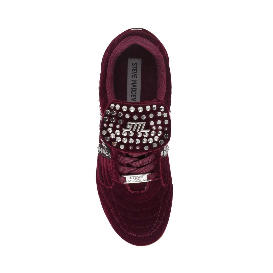 Fanbase Burgundy Velvet Tenis Aterciopelados para Mujer