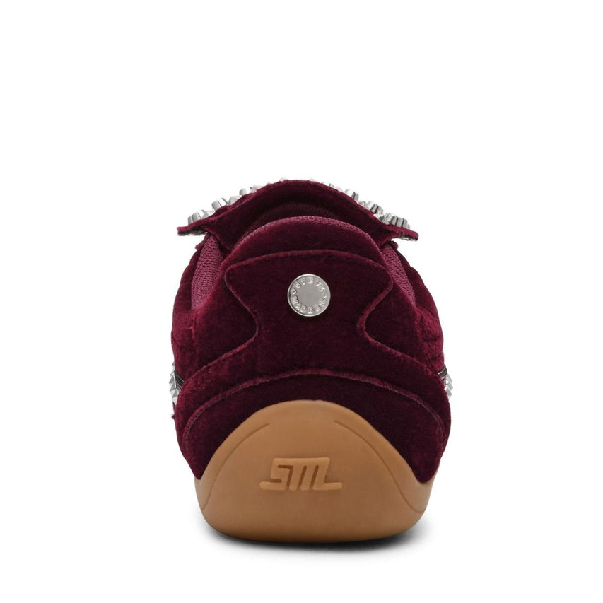 Fanbase Burgundy Velvet Tenis Aterciopelados Vino con Esteperoles