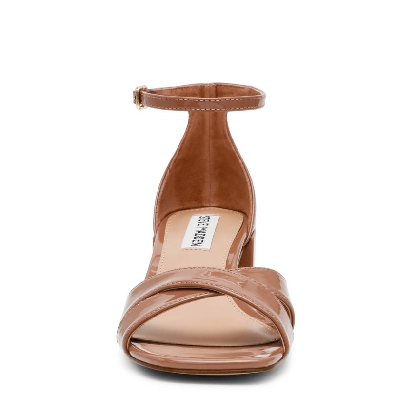 Fergie Camel Patent Tacones Abiertos Para Mujer