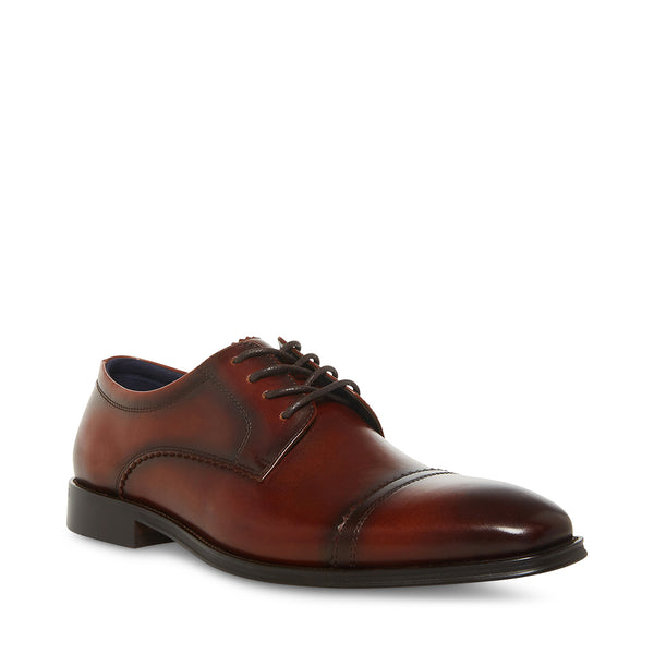 Franck Walnut Leather Zapatos de Vestir Cafes