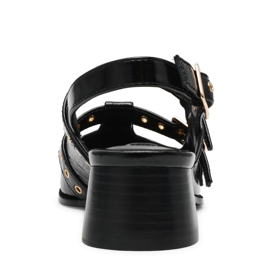 Galactia Black Flats Negras con Punta Metalica para Mujer