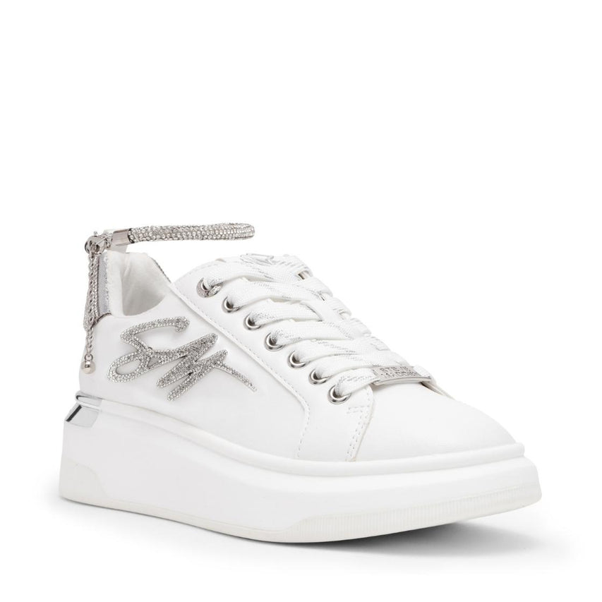 Gaylaxie White Tenis Blancos con Pedrería