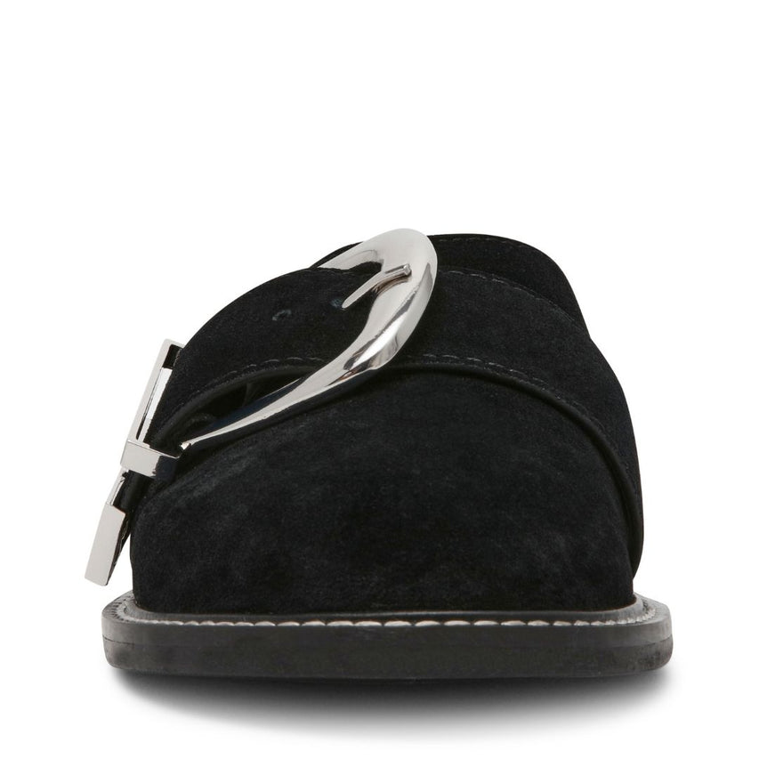 Gazelle Black Suede Flats para Mujer