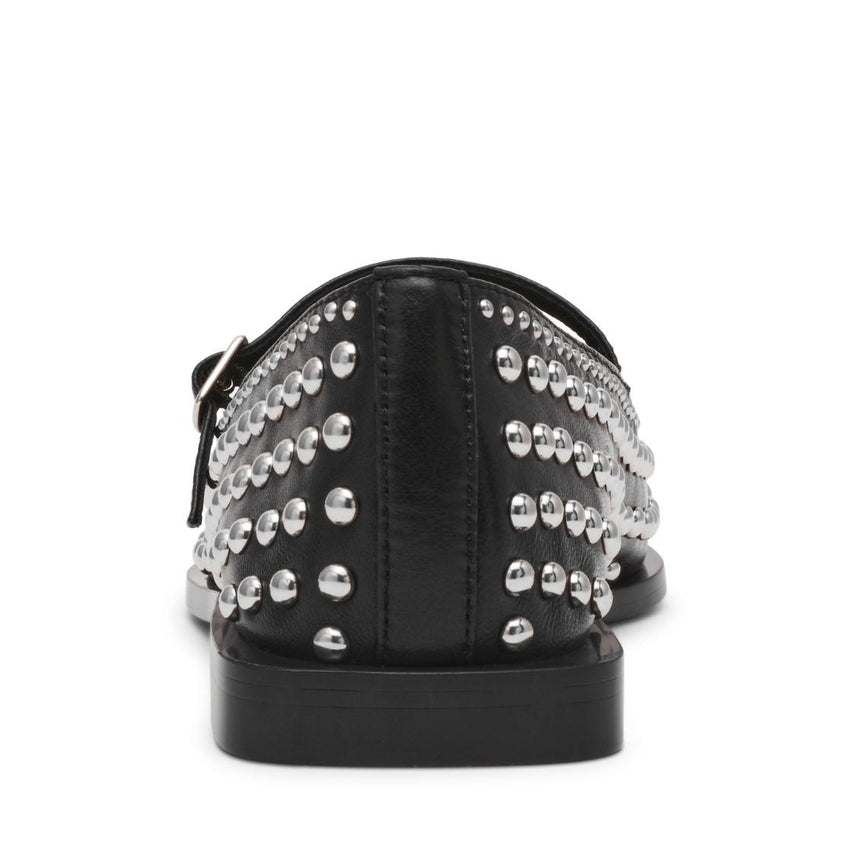Gennie Black Flats Stiletto Negros Para Mujer