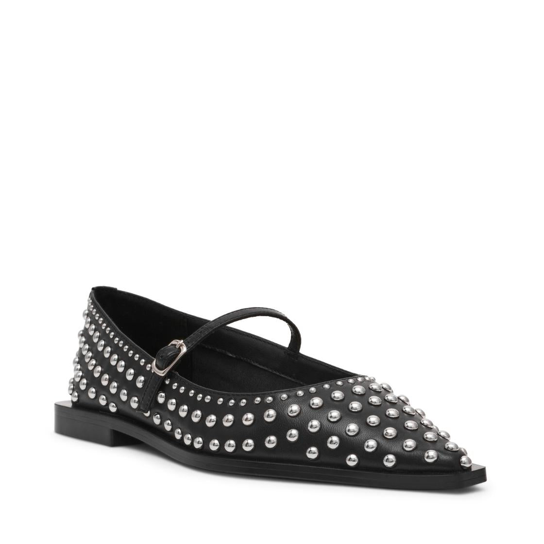 Gennie Black Flats Stiletto Negros 