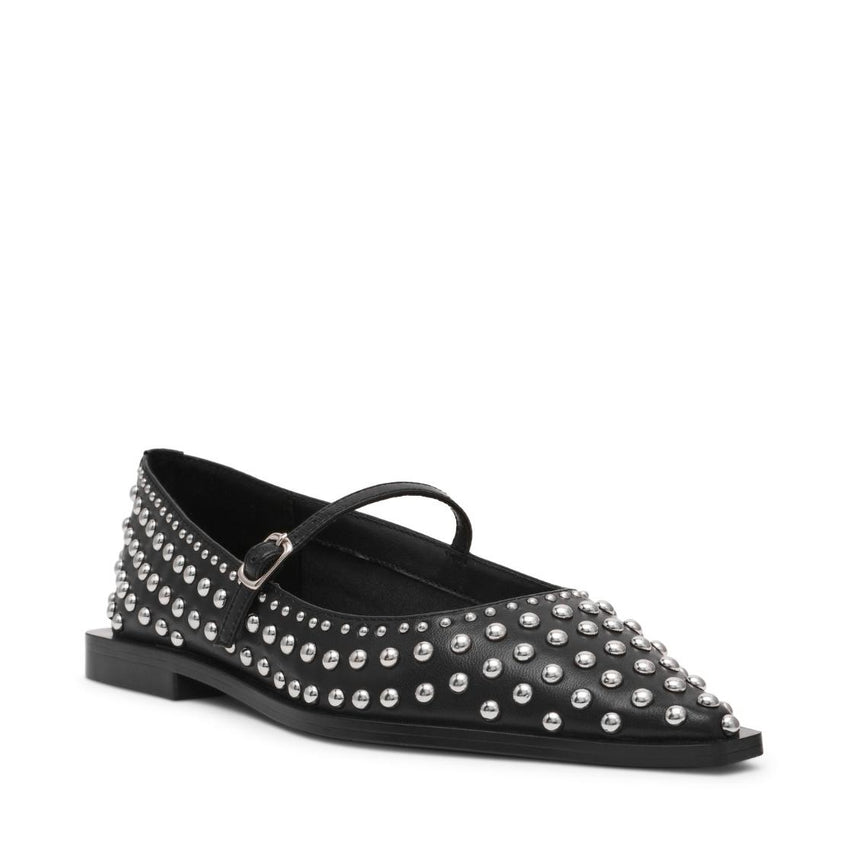 Gennie Black Flats Stiletto Negros 