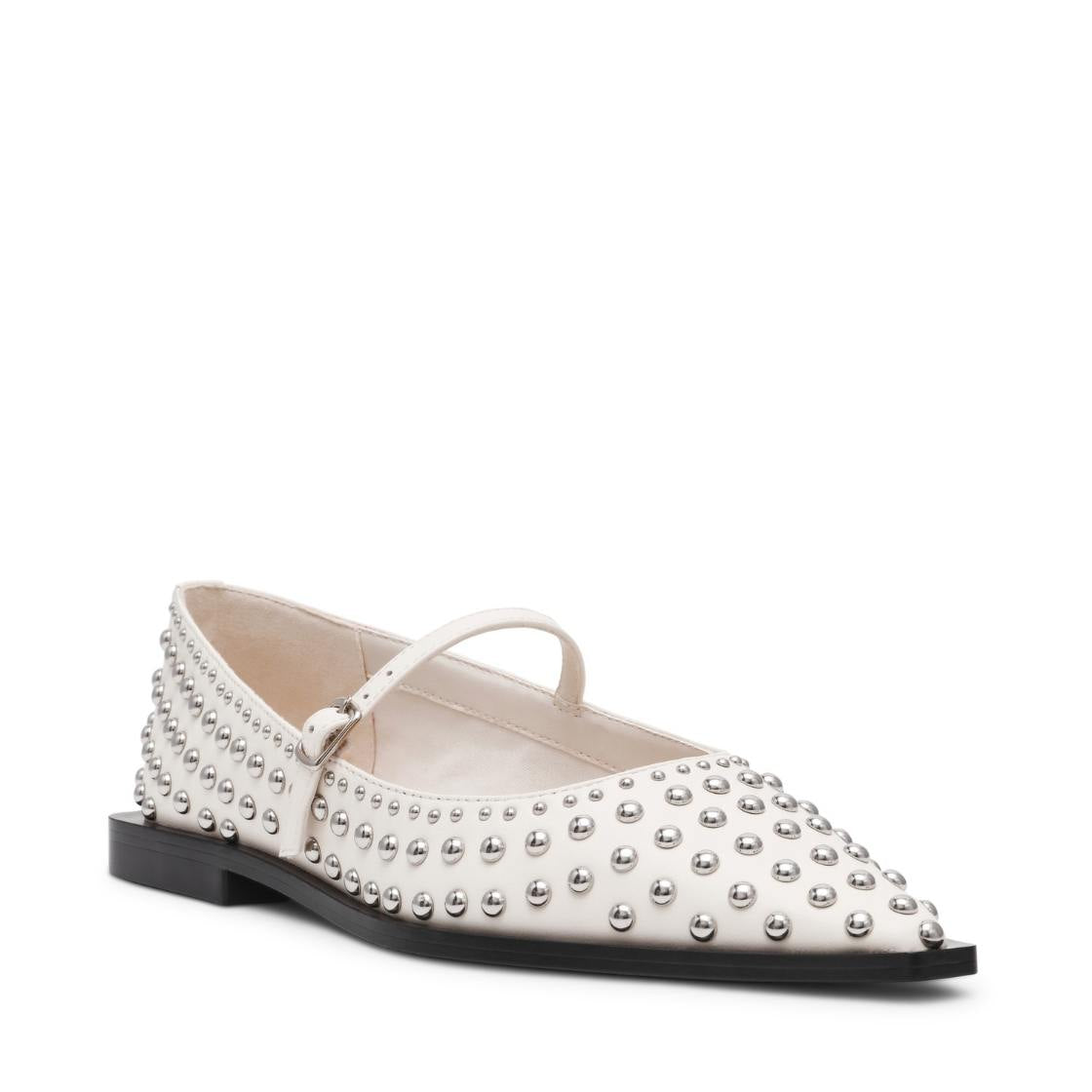 Gennie Ivory Flats Blancos Stiletto