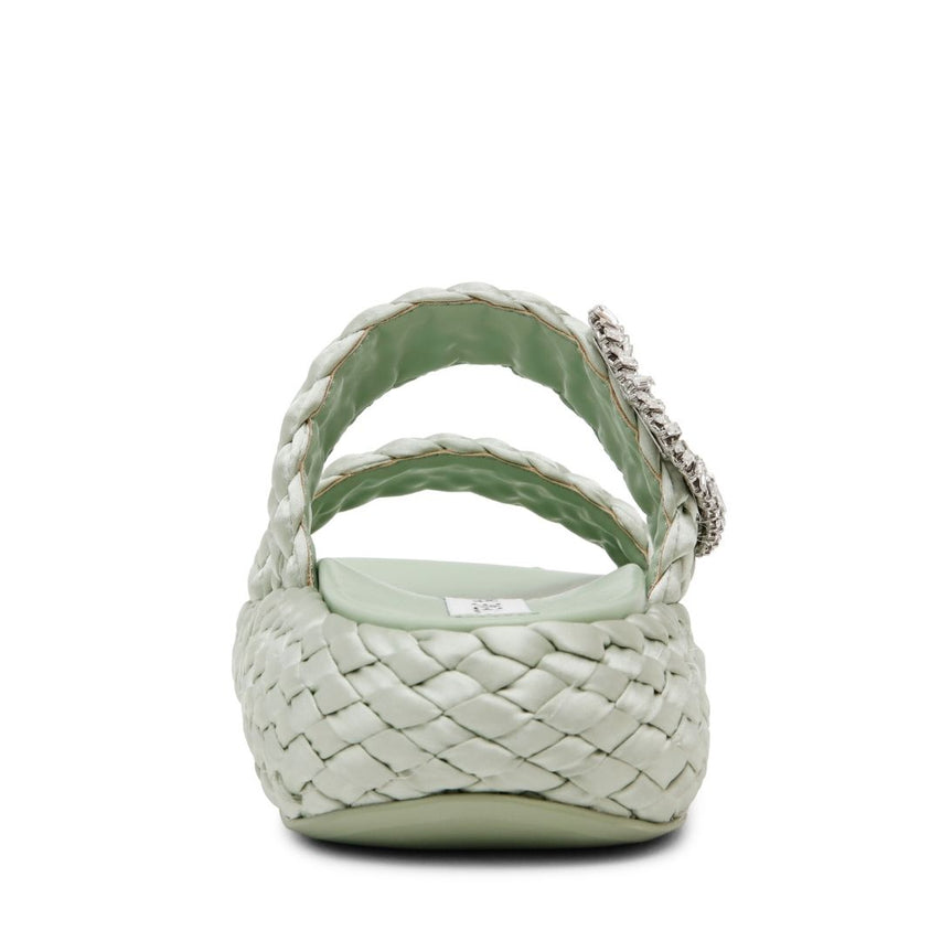 Glitch Mint Satin Sandalias Verde Menta para Mujer
