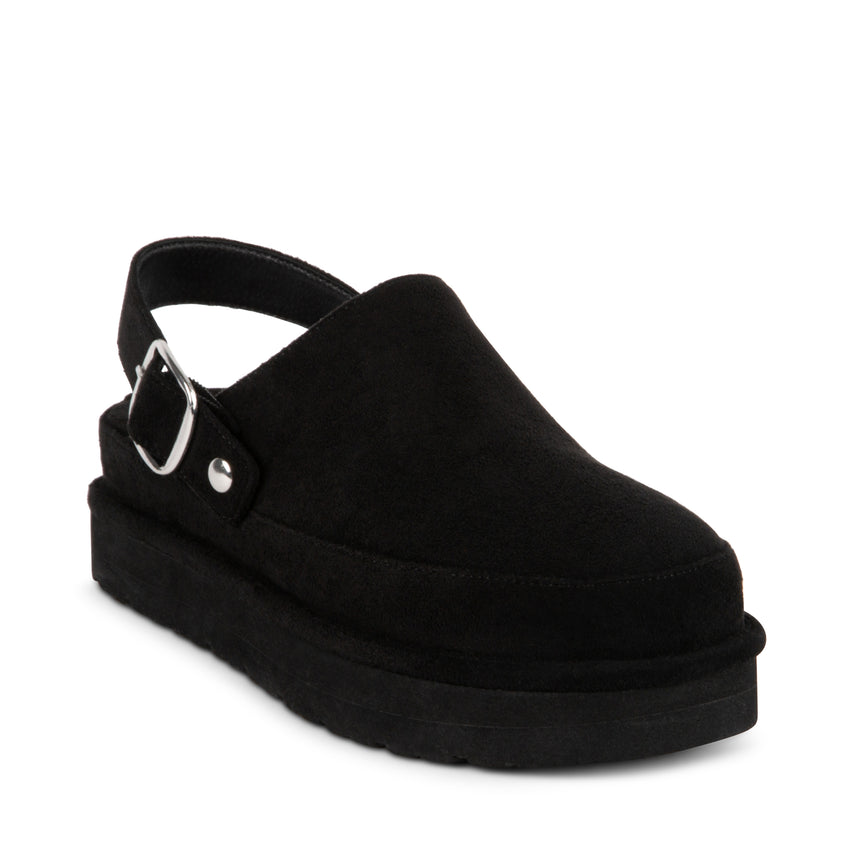 Grahamm Black Fabric Flats Negros