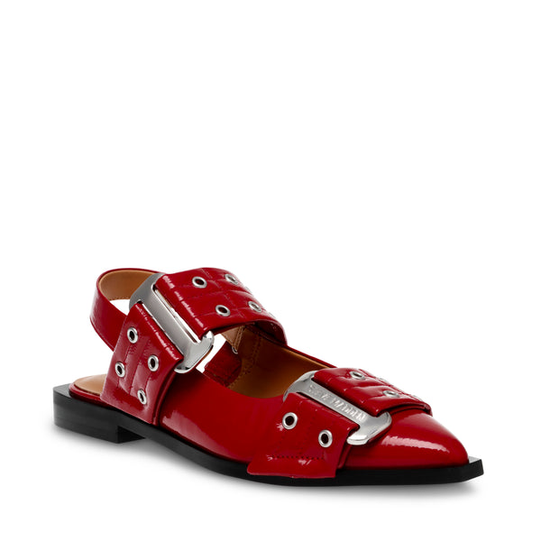 Grand Ave Red Patent Bailarinas Rojas