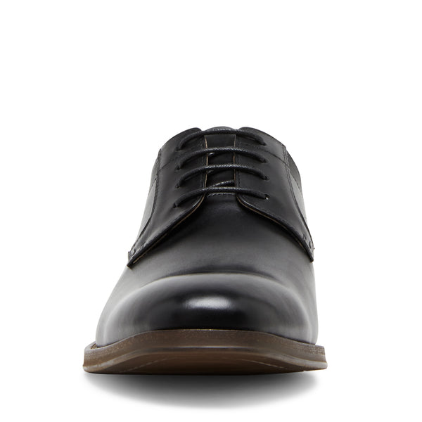 Gregor Black Leather Zapatos para Hombre