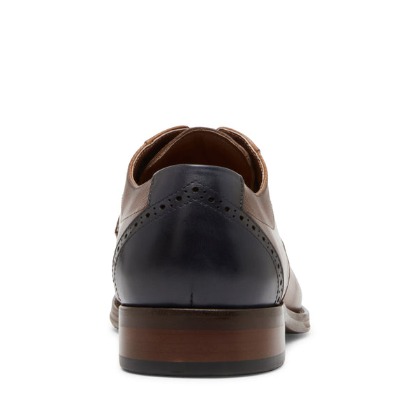 Gregor Tan Leather Zapatos Cafes para Hombre