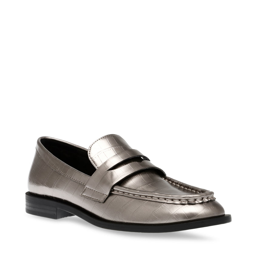Harlem Pewter Mocasines Plateados