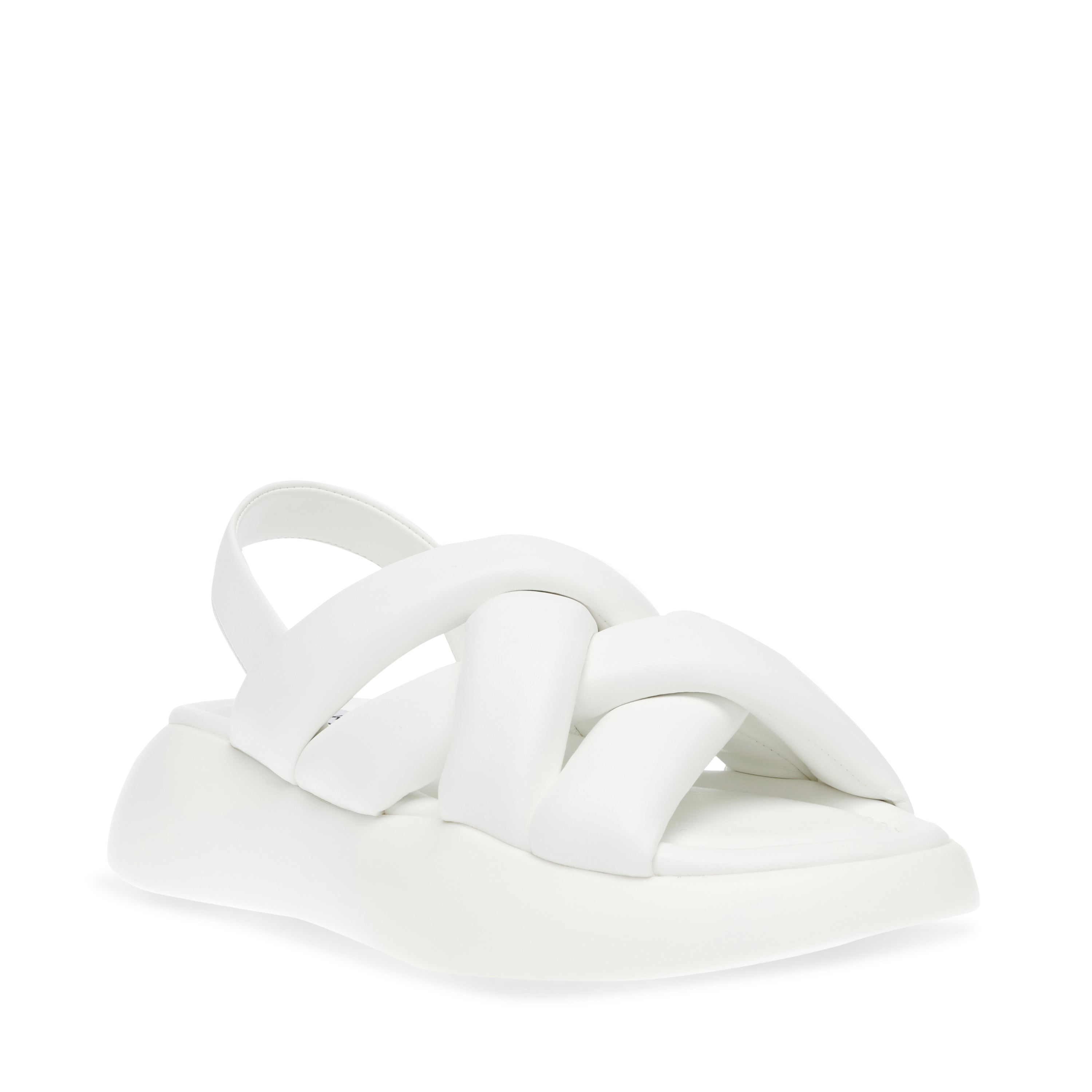 Hazzie White Sandalias Acolchadas Blancas