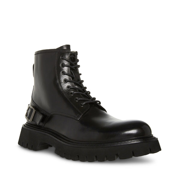 Hennric Black Leather Botas Negras