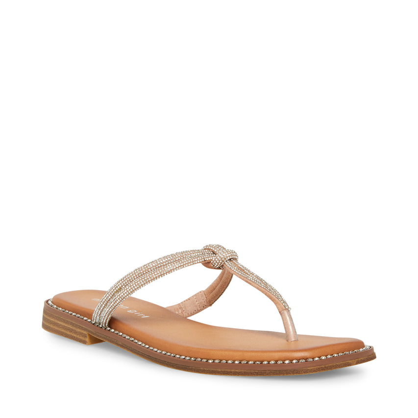 Hollis Silver Multi Sandalias de Piso Plateadas