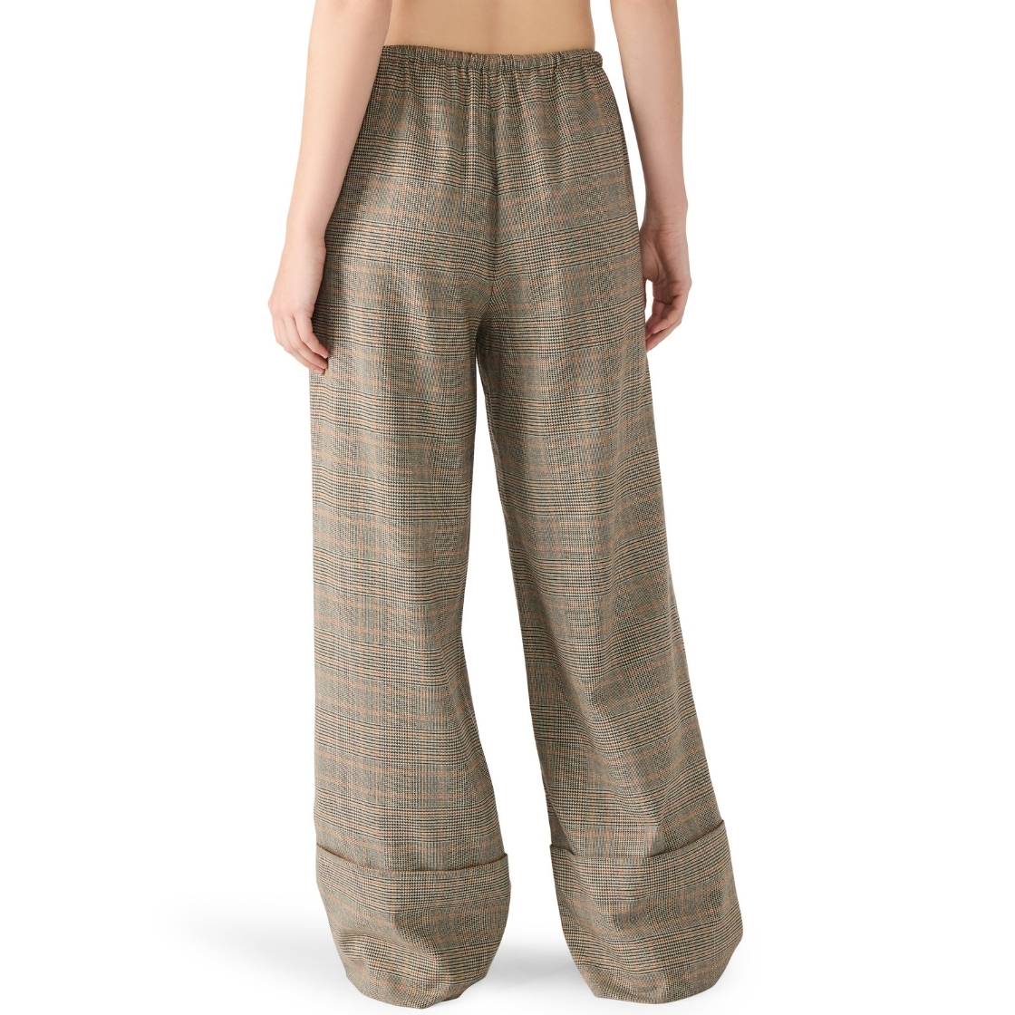 Idra Pant Brown Pantalon de Vestir Holgado para Mujer