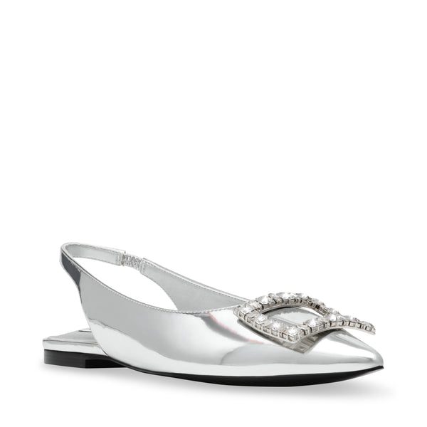 Isabell Silver Flats Plateados