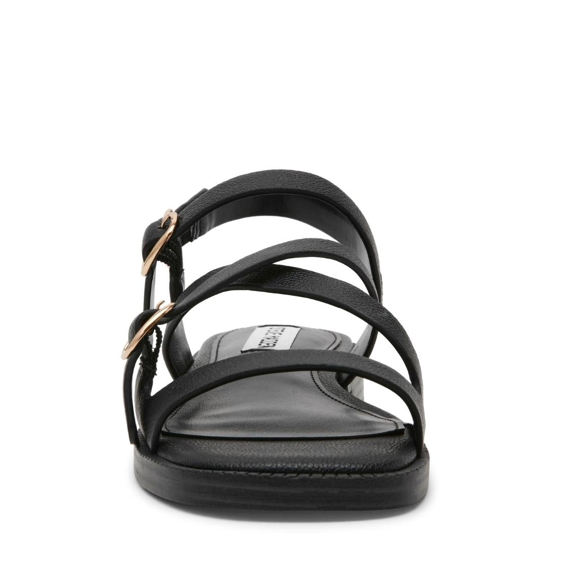 Isela Black Action Leather Sandalias Para Mujer