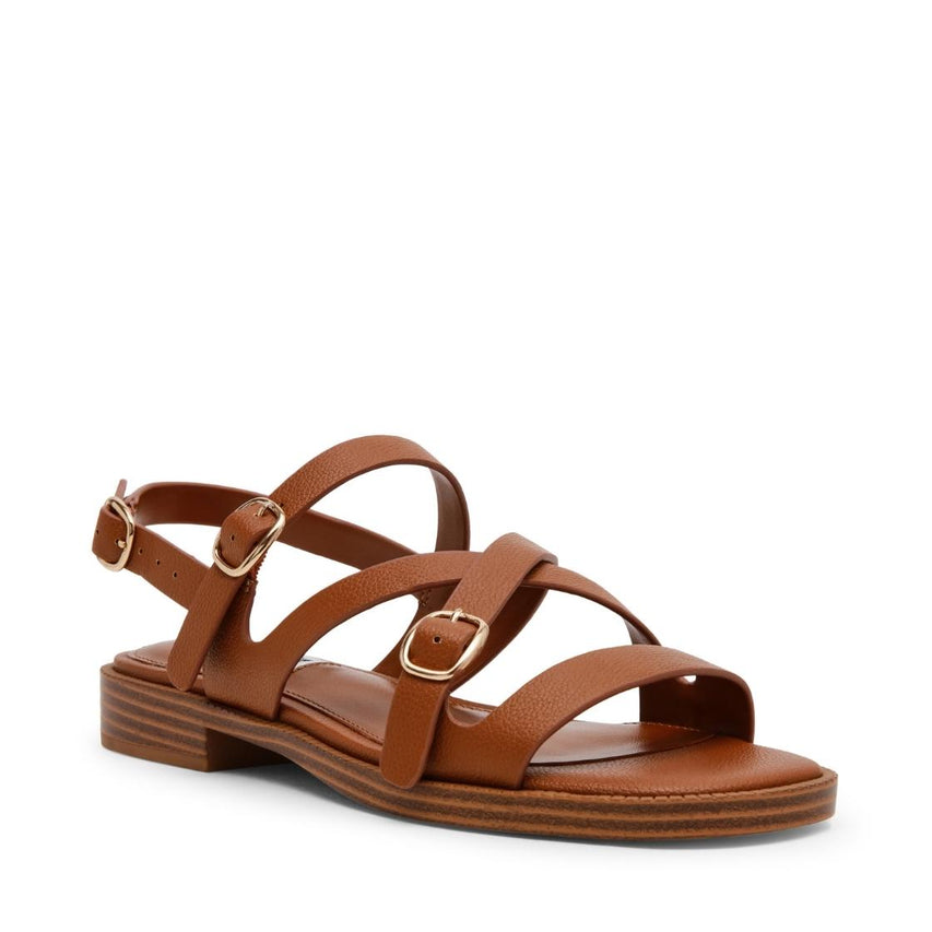 Isela Cognac Action Leather Sandalias Cafes