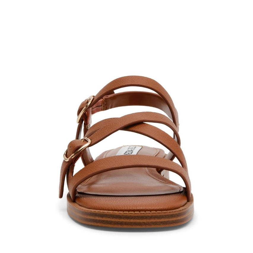 Isela Cognac Action Leather Sandalias Para Mujer 
