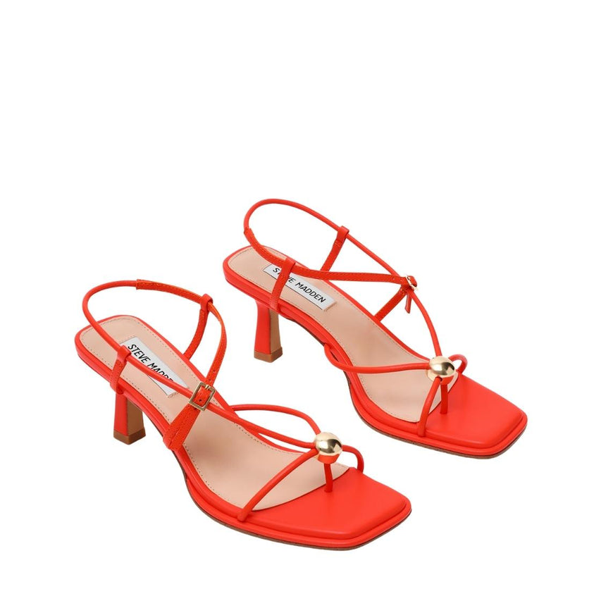 Jackpots Red Orange Sandalias de Tacón Naranjas