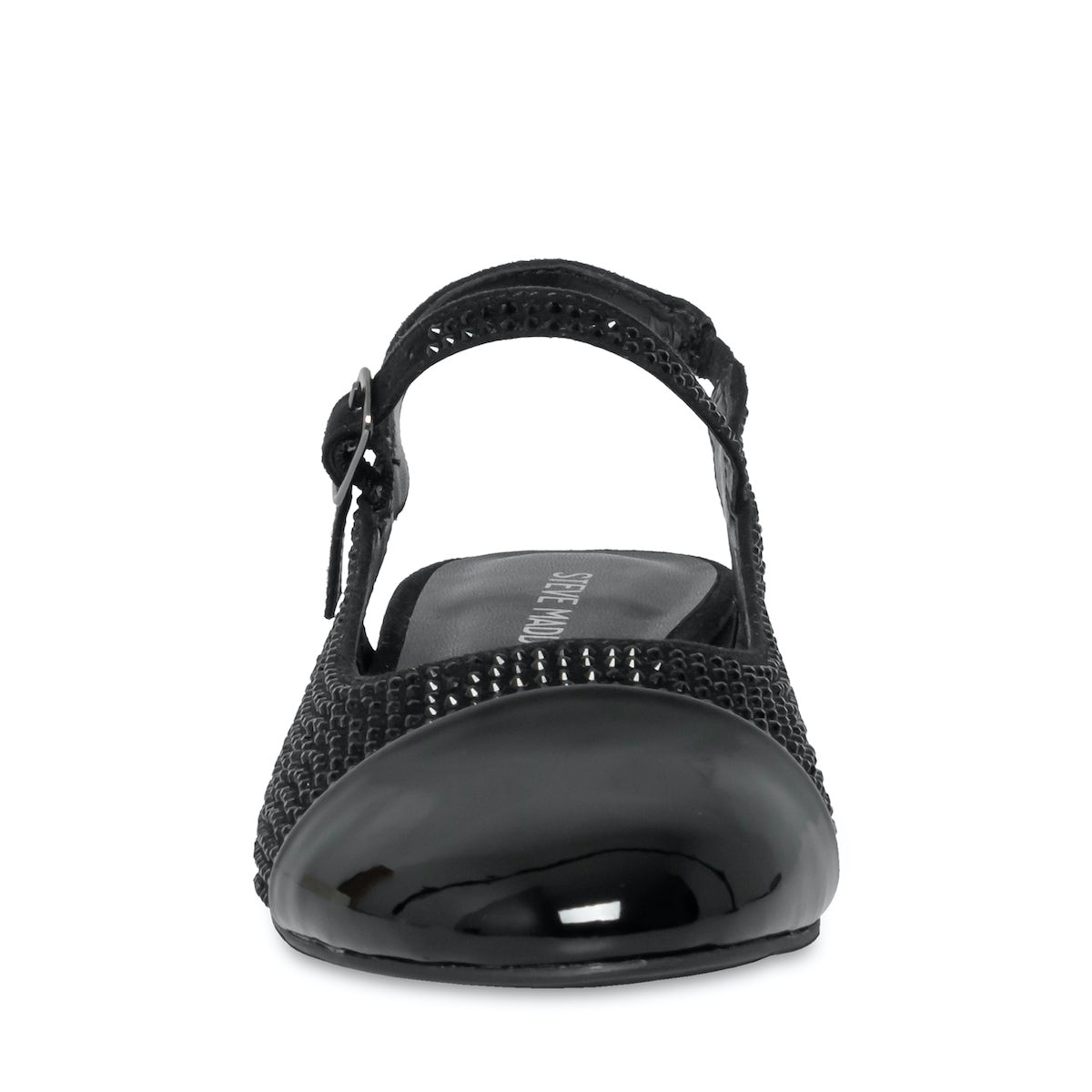 Jbelinda Black Crystal Flats para Niña