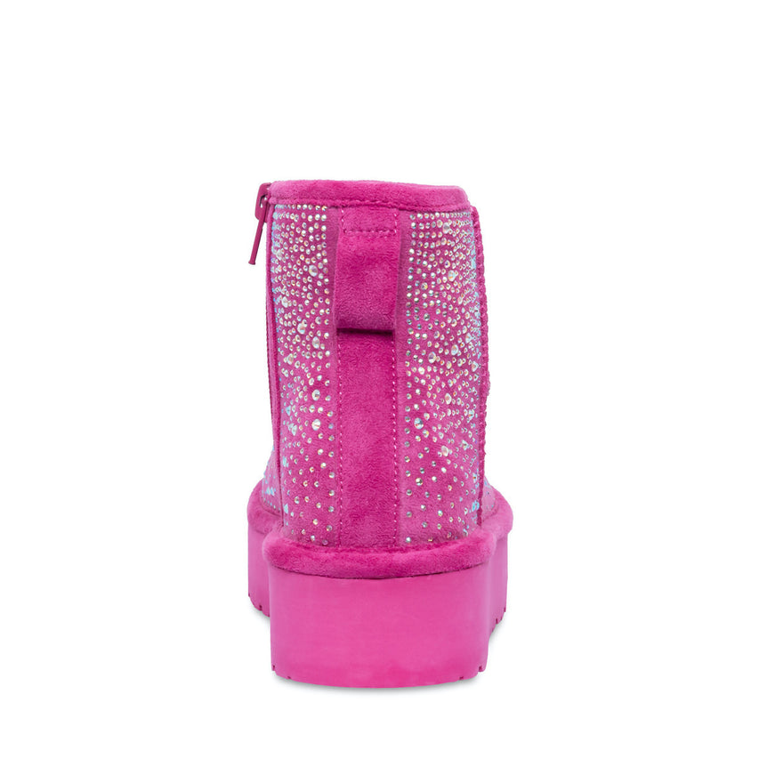Jease Pink Botines Rosas con Brillos para Niña