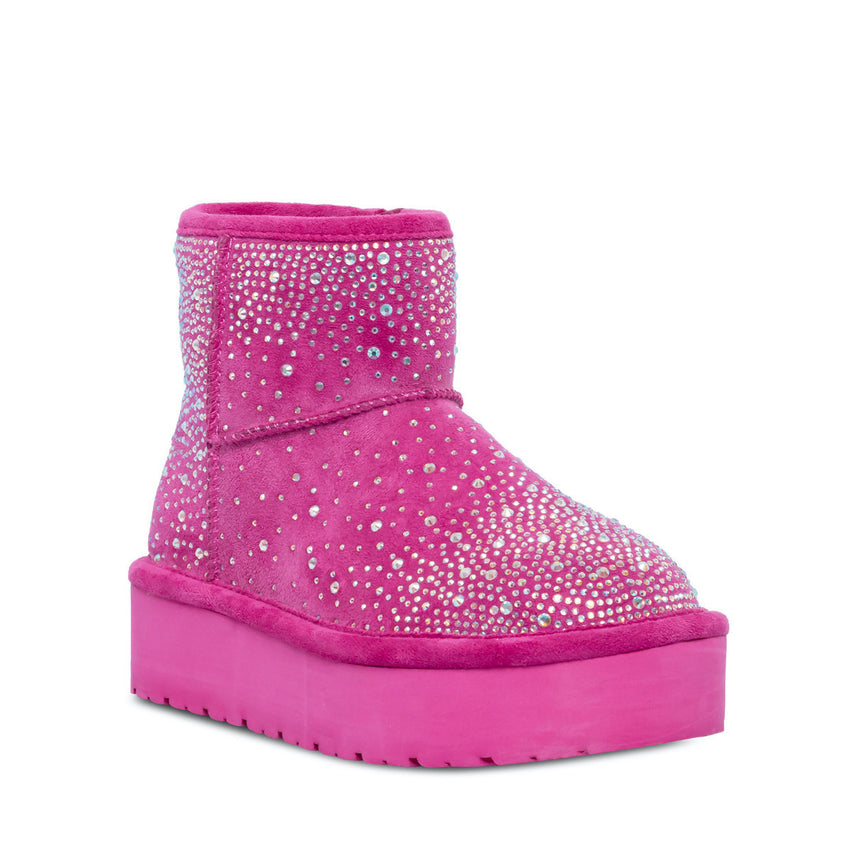 Jease Pink Botines Rosas con Brillos