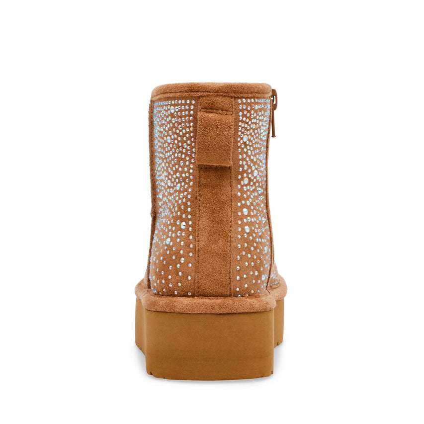 Jease Taupe Botines Cafes con Brillos para Niña
