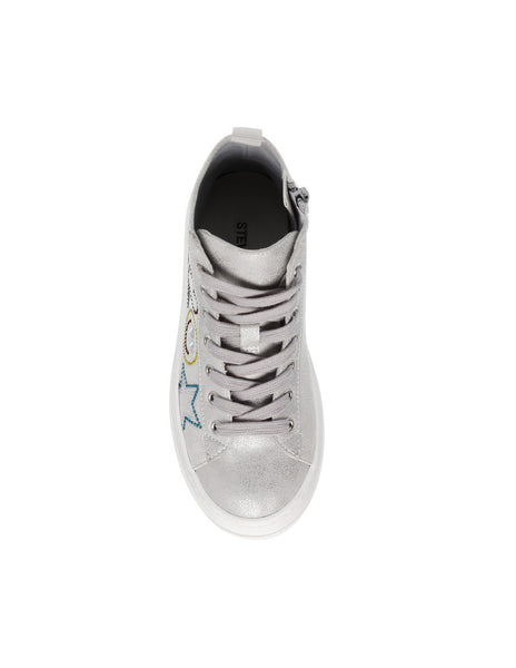 Jgwen Silver Multi Tenis de Bota Plateados Multicolor para Mujer