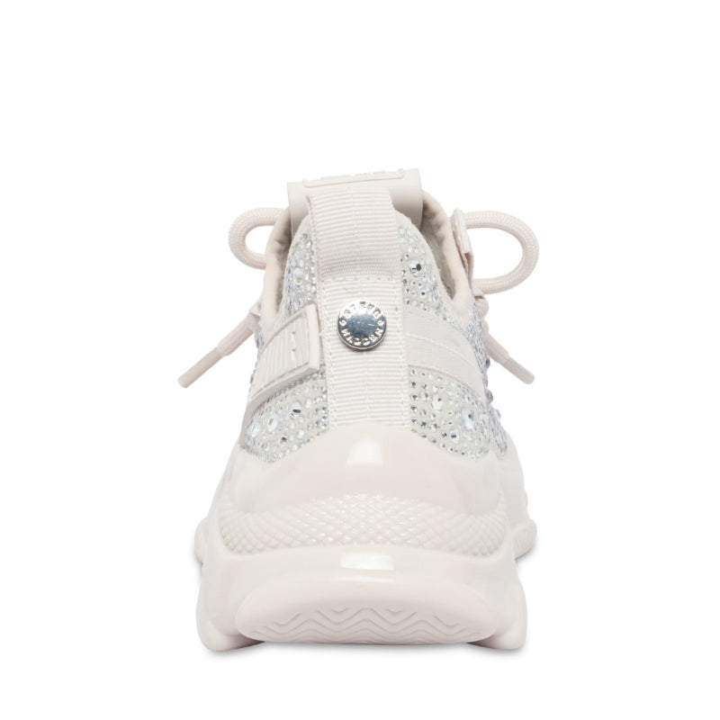 Jmaximar Silver Coin Tenis Beige con Brillos para Niña