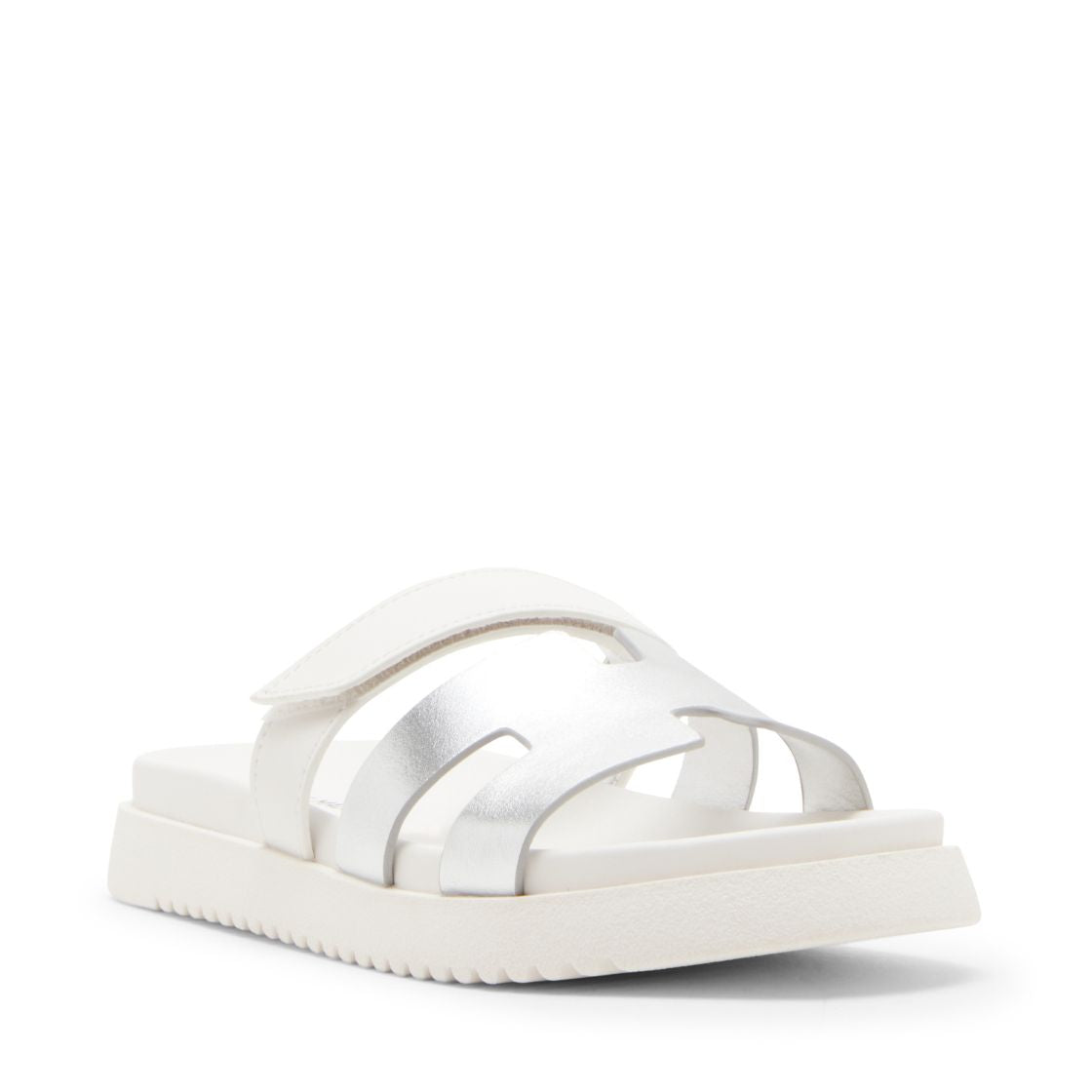 Jmayven White Multi Sandalias Blancas con Plata