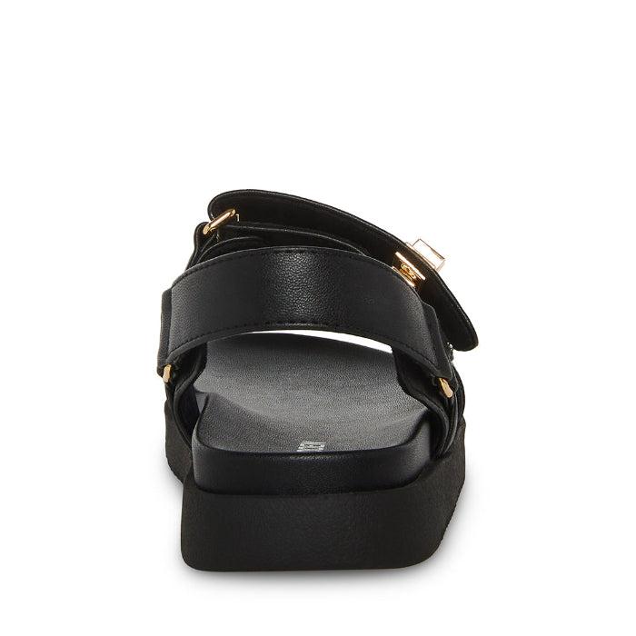 Jmona Black Sandalias Negras para Niña