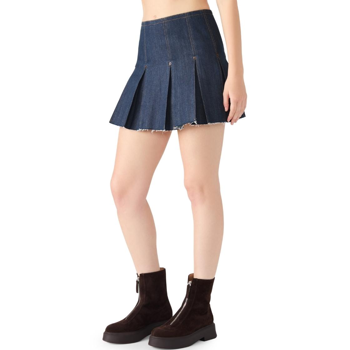Joan Skirt Deep Indigo Falda de Mezclilla Azul