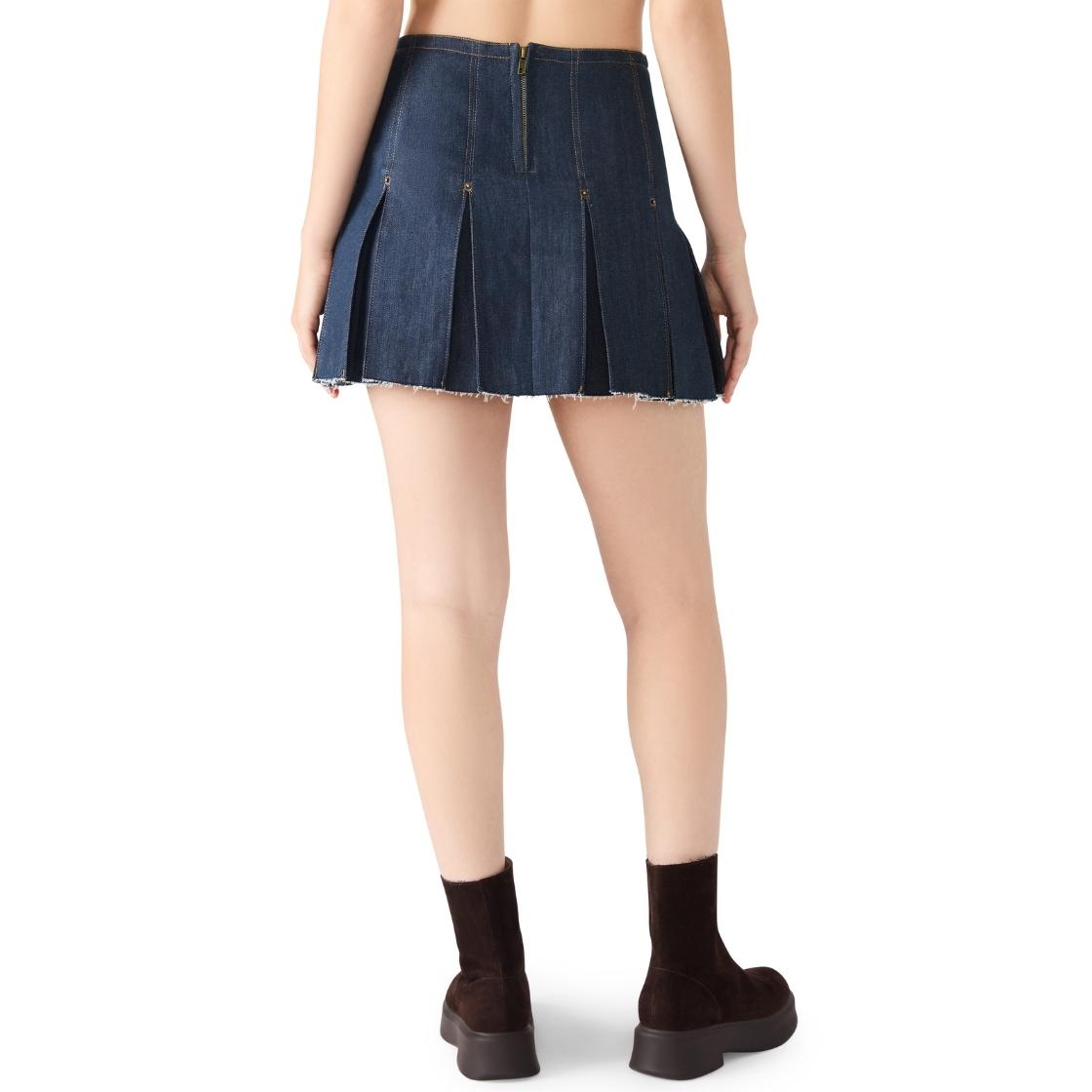 Joan Skirt Deep Indigo Falda de Mezclilla para Mujer