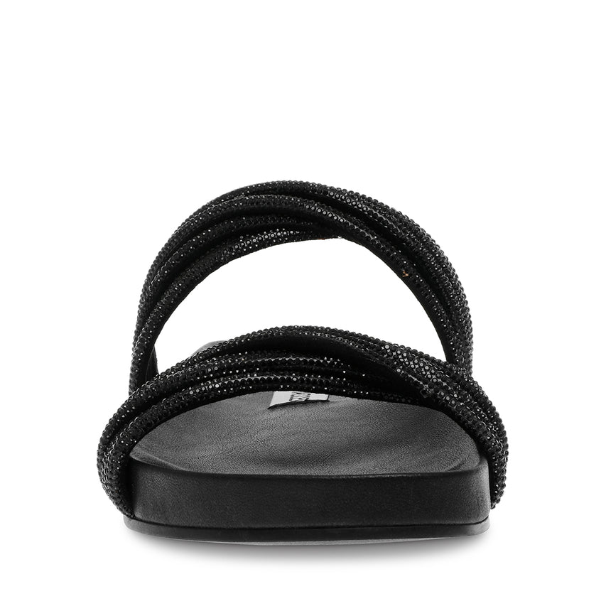 Journee Black Sandalias de Piso para Mujer