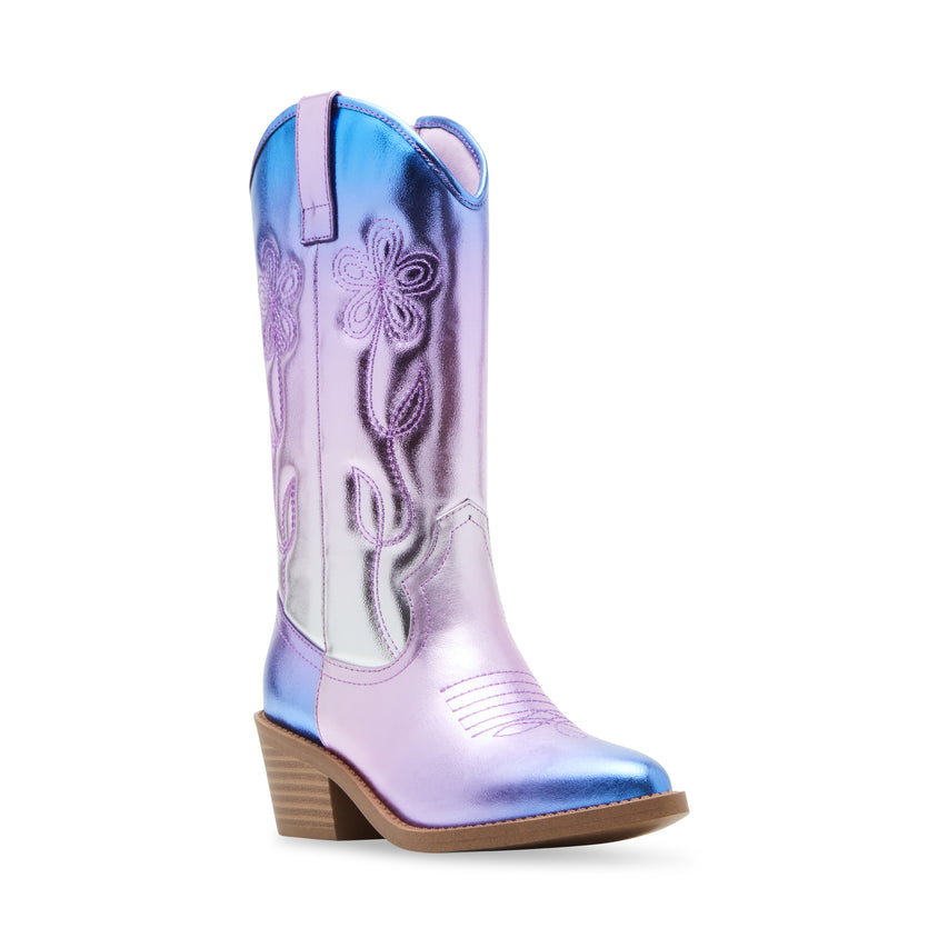Jpettal Ombre Multi Botas Metalicas Rosas con Azul 