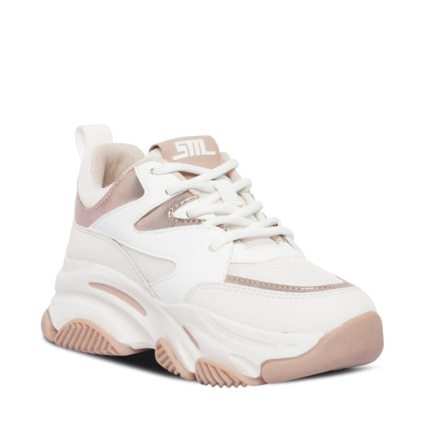 Jprogressive Cream Rose Gold Tenis Blancos con Oro Rosado
