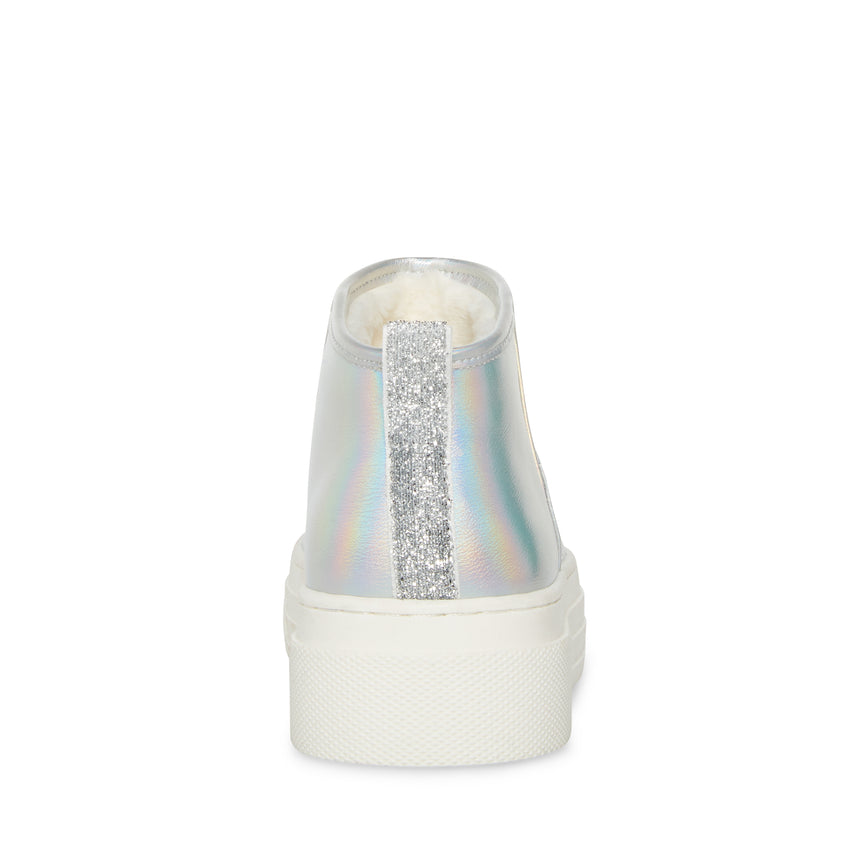 Jslide Silver Botines Plateados Tornasol para Niña