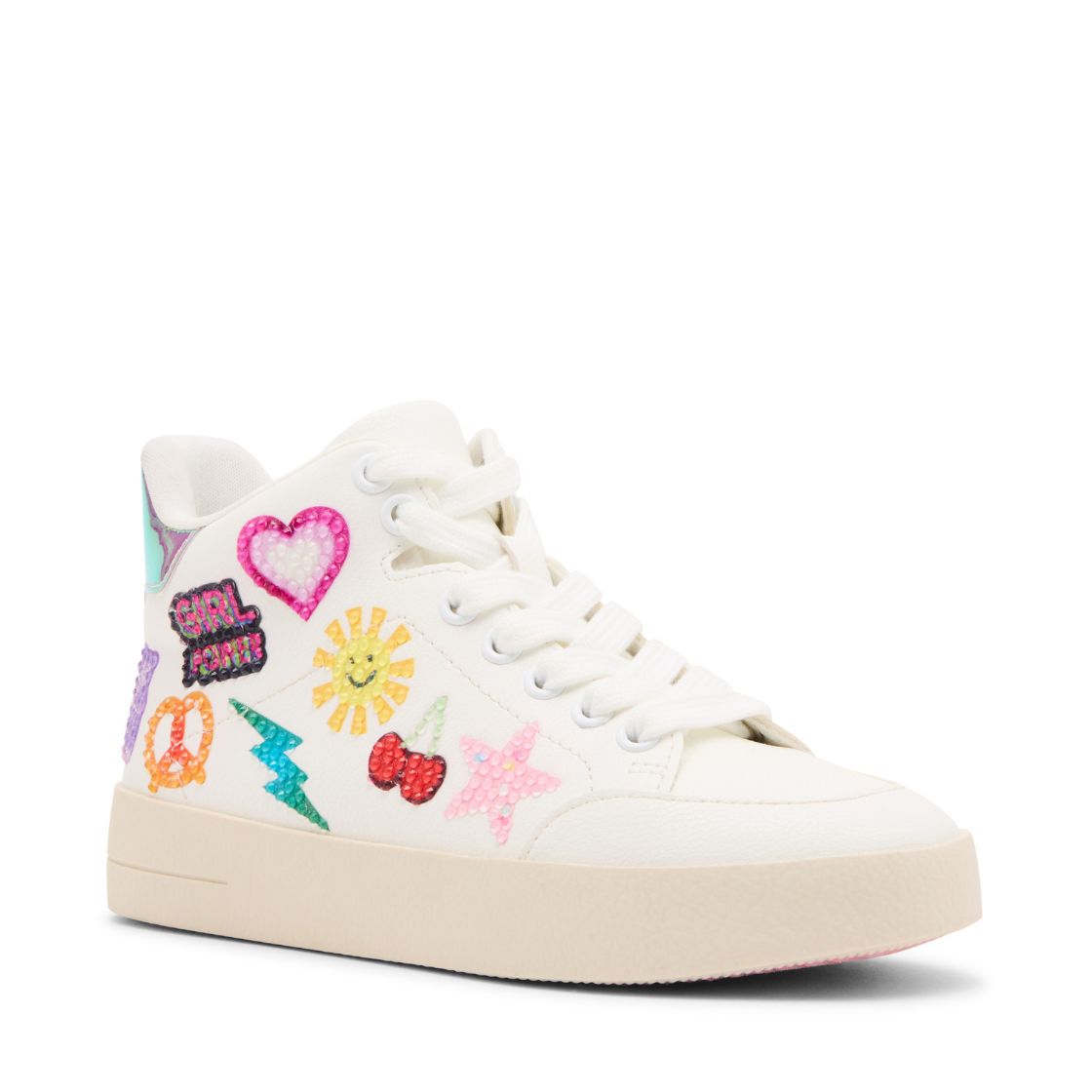 Jtoosie White Tenis Blancos con Parches de Colores