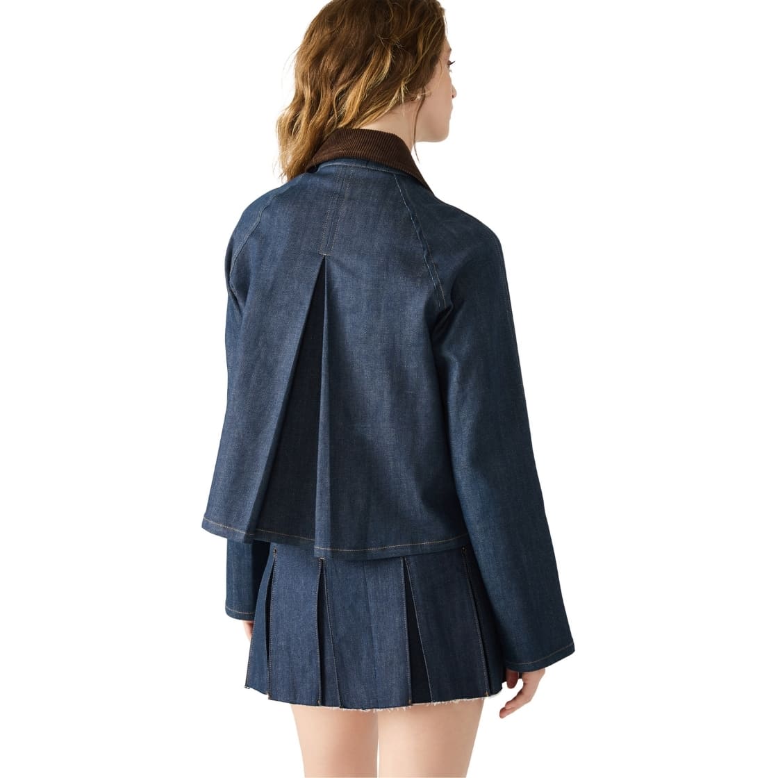 Justina Jacket Deep Indigo Chamarra de Mezclilla Azul para Mujer
