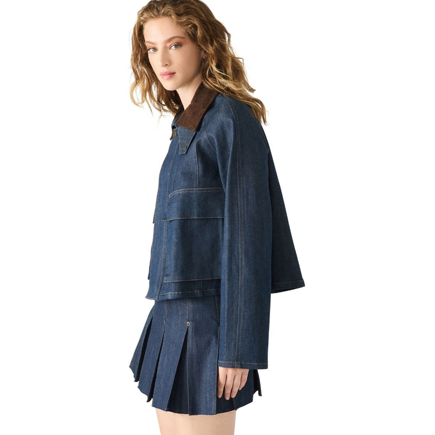 Justina Jacket Deep Indigo Chamarra de Mezclilla para Mujer