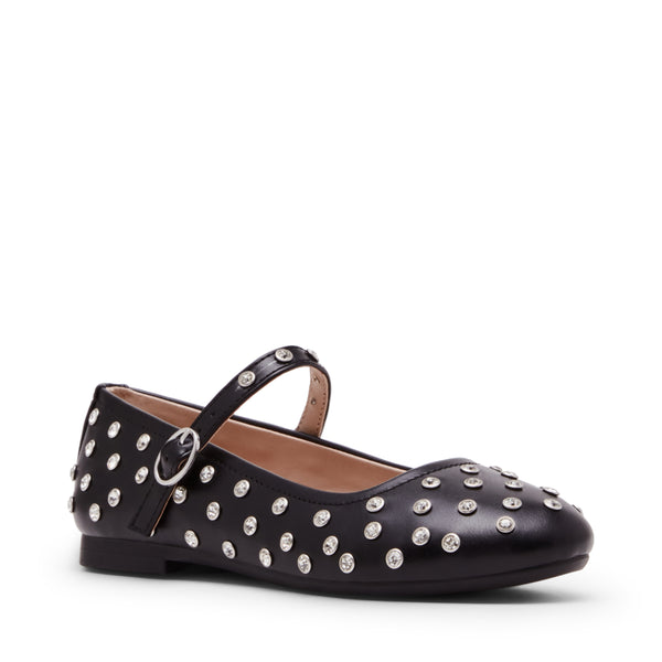 Jvinetar Black Flats con Brillos Negros