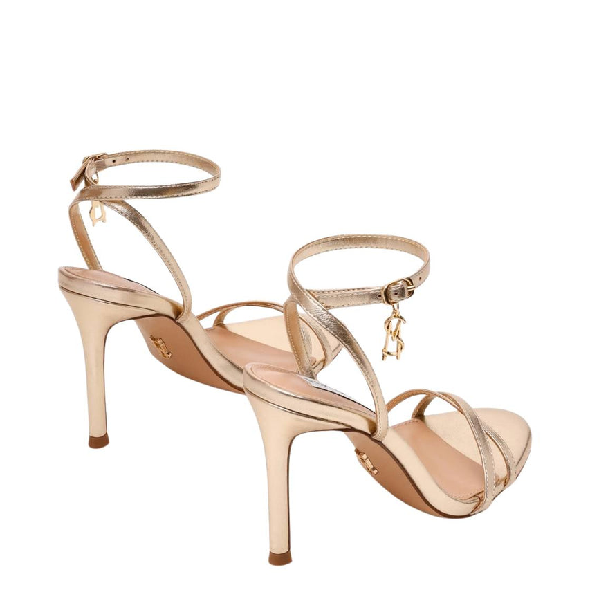 Jypsey Cn Gold Leather Sandalias de Tacon Doradas para Mujer