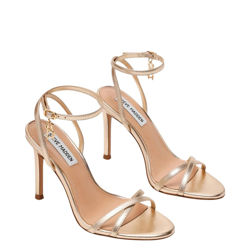 Jypsey Cn Gold Leather Sandalias de Tacon Doradas