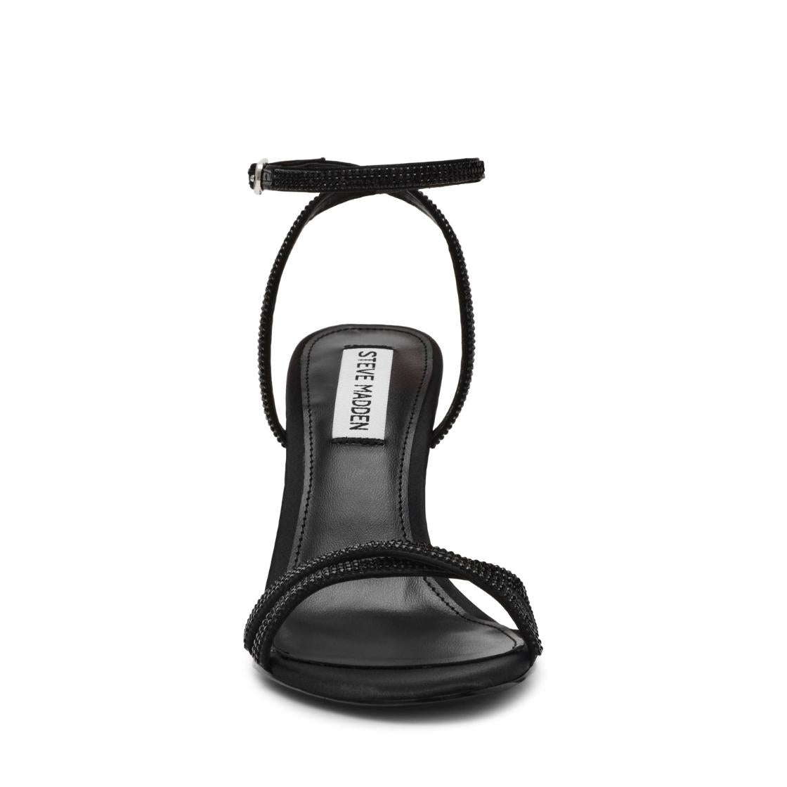 Jypsey-CNR Black Satin Tacones Abiertos Para Mujer