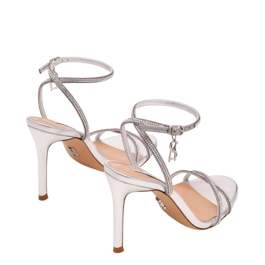 Jypsey Cnr Silver Sandalias de Tacon Plateadas para Mujer