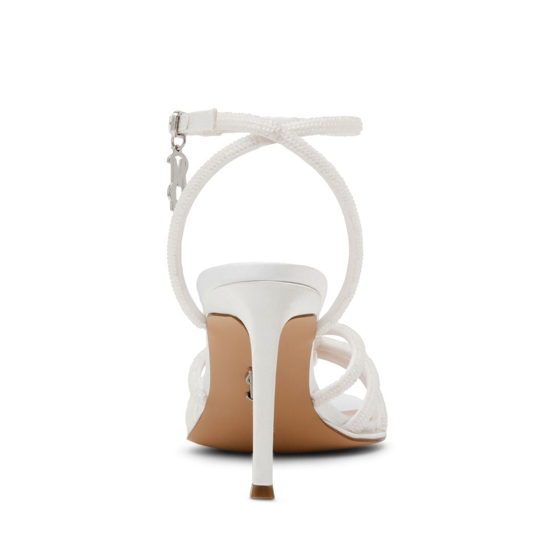 Kaison White Sandalias de Tacon Blancas para Mujer
